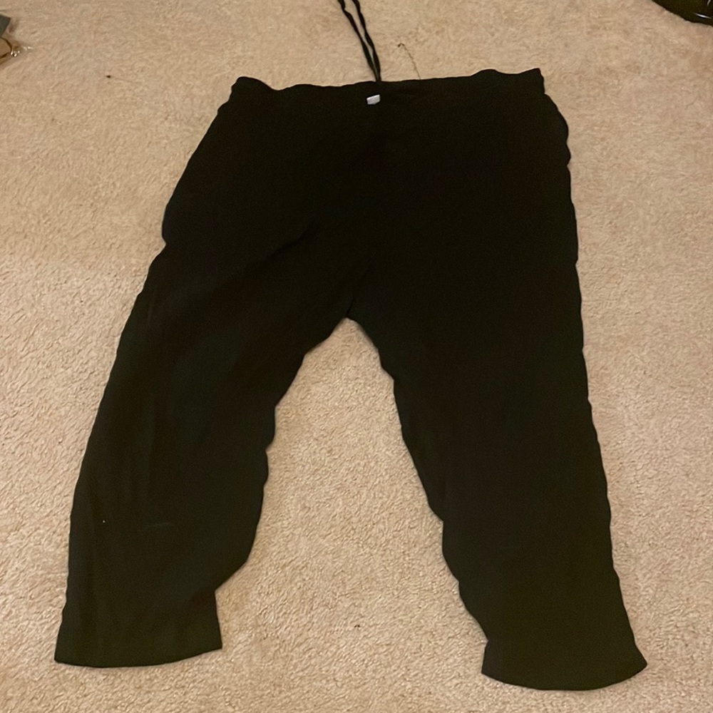 Black linen pants